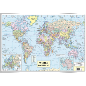 World Political Map : Map For Students (30 Inches X 20 Inches)