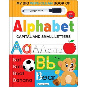 My Big Wipe And Clean Book of Alphabet for Kids : Capital And Small Letters