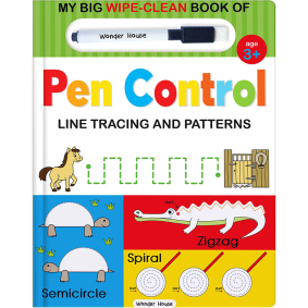 My Big Wipe And Clean Book of Pen Control for Kids : Line Tracing And Patterns