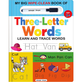 My Big Wipe And Clean Book of Three Letter Words for Kids : Learn And Trace Words