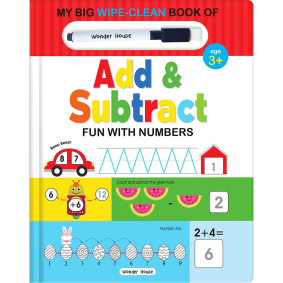 My Big Wipe And Clean Book of Add And Subtract  for Kids : Fun With Numbers