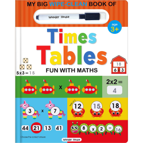 My Big Wipe And Clean Book of Times Tables for Kids : Fun With Maths