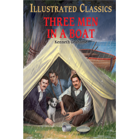 Three Men in a Boat : Illustrated Abridged Children Classic English Novel with Review Questions (Hardback)