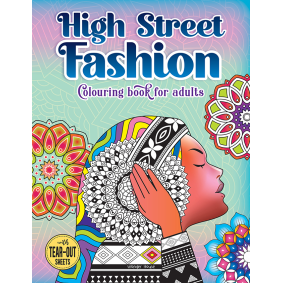 High Street Fashion Coloring book for adults