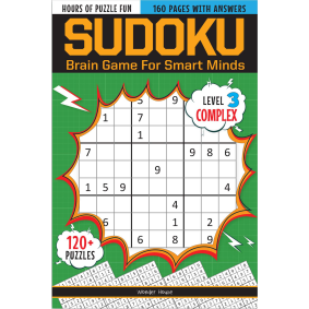 Sudoku - Brain Games For Smart Minds Level 3 Complex : Brain Booster Puzzles for Kids, 120+ Fun Games