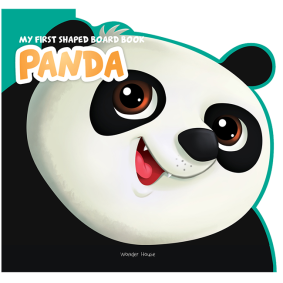 My First Shaped Board book - Panda, Die-Cut Animals, Picture Book for Children