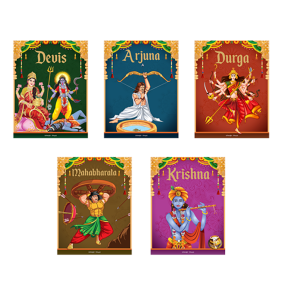 Children\'s First Mythology Stories - Pack of 5 books (Devi, Durga, Arjuna, Mahabharta, Krishna)