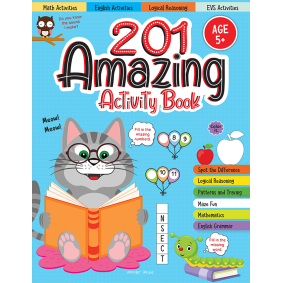 201 Amazing Activity Book - Fun Activities and Puzzles For Children: Spot The Difference, Logical Reasoning, Patterns & Tracing