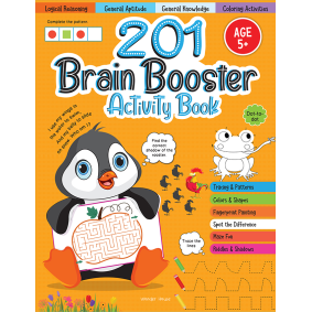 201 Brain Booster Activity Book - Fun Activities and Exercises For Children: Tracing & Pattern, Colors & Shapes, Maze