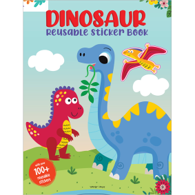 Dinosaur World Reusable Sticker Book For Children