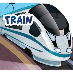 My First Shaped Board Books For Children: Transport - Train