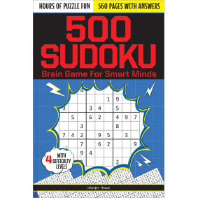 500 Sudoku Brain Game For Smart Minds - Combination of 4 Difficult Levels: Simple, Medium, Complex, Killer - 480+ Brain Booster Puzzles and Hours of Fun Games