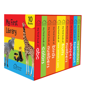 My First Library: Boxset of 10 Board Books for Kids (Pack-1)