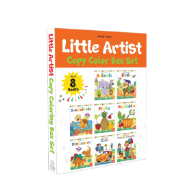 Little Artist Copy Colouring Boxset : Pack of 8 Books (Birds, Sea Animals, Fruits, Vegetables, Dinosaurs, Cars and People Around Us)