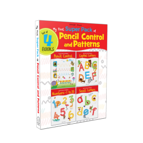 My First Super Boxset of Pencil Control and Patterns : Pack of 4 interactive activity books to practice Patterns, Numbers and Alphabet