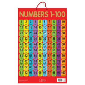 Numbers 1-100 - Early Learning Educational Poster For Children: Perfect For Kindergarten, Nursery and Homeschooling (19 Inches X 29 Inches)