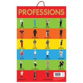 Professions - Early Learning Educational Posters For Children: Perfect For Kindergarten, Nursery and Homeschooling (19 Inches X 29 Inches)