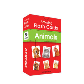 Amazing Flash Cards Animals: Early Development of Preschool Toddler (55 Cards)