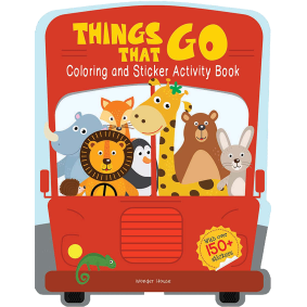 Things That Go - Coloring and Sticker Activity Book (With 150+ Stickers)