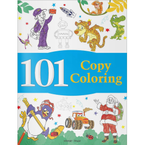 101 Copy Coloring: Fun Activity Book For Children