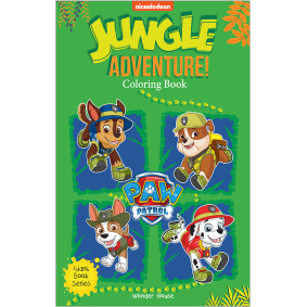Jungle Adventure! : Paw Patrol Giant Coloring Book For Kids