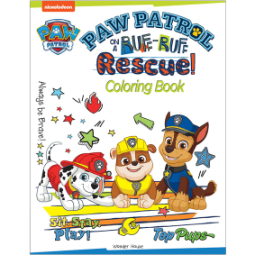 Paw Patrol On A Ruff-Ruff Rescue: Paw Patrol Coloring Book For Kids