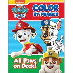 All Paws on Deck: Paw Patrol, Color By Number Activity Book