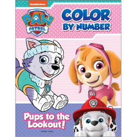 Pups to the Lookout: Paw Patrol, Color By Number Activity Book