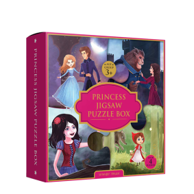 Princess Jigsaw Puzzle Box - 4 in 1 Box Set (Jigsaw Puzzle for Kids Age 3 and Above)