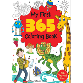 My First 365 Coloring Book: Jumbo Coloring Book For Kids (With Tear Out Sheets)