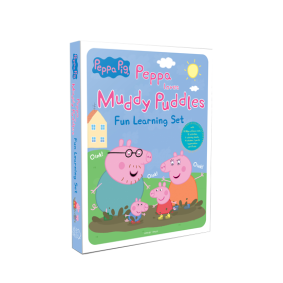 Peppa Pig - Peppa Loves Muddy Puddles : Fun Learning Set (With Wipe And Clean Mats, Coloring Sheets, Stickers, Appreciation Certificate And Pen)