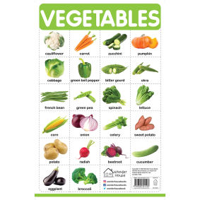 Vegetables - My First Early Learning Wall Chart: For Preschool, Kindergarten, Nursery And Homeschooling (19 Inches X 29 Inches)