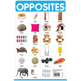 Opposites - My First Early Learning Wall Chart: For Preschool, Kindergarten, Nursery And Homeschooling (19 Inches X 29 Inches)